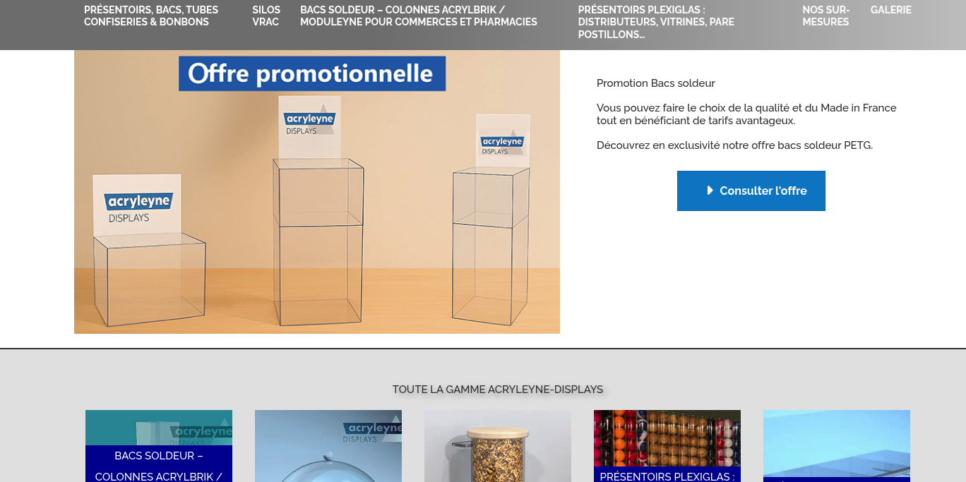 Aperçu Acryleyne Displays