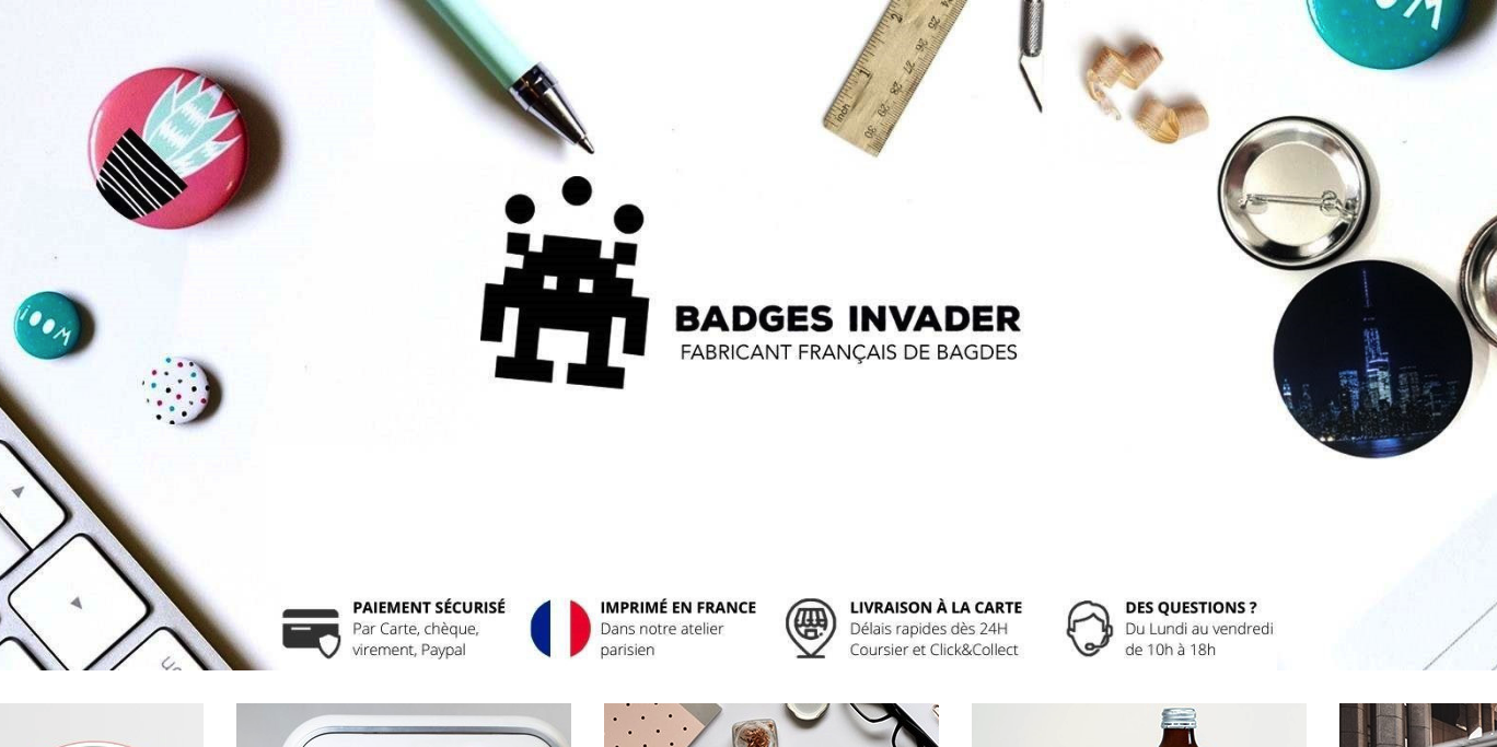 Aperçu Badges Invader