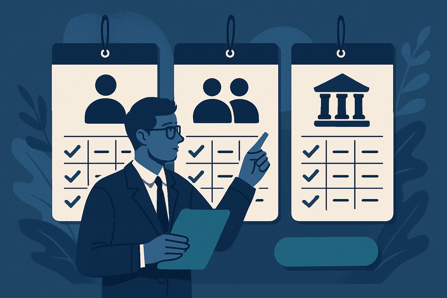 Tableau comparatif des statuts juridiques d'entreprise : SAS, SARL, EI...