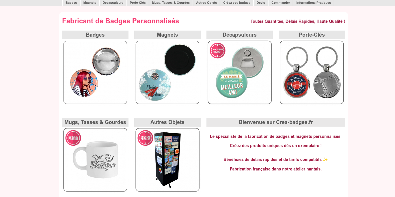 Aperçu Crea-Badges